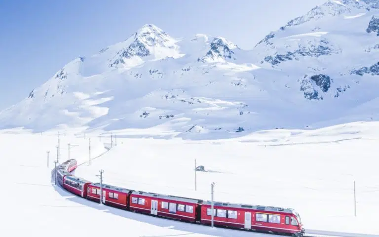 Bernina Express en hiver