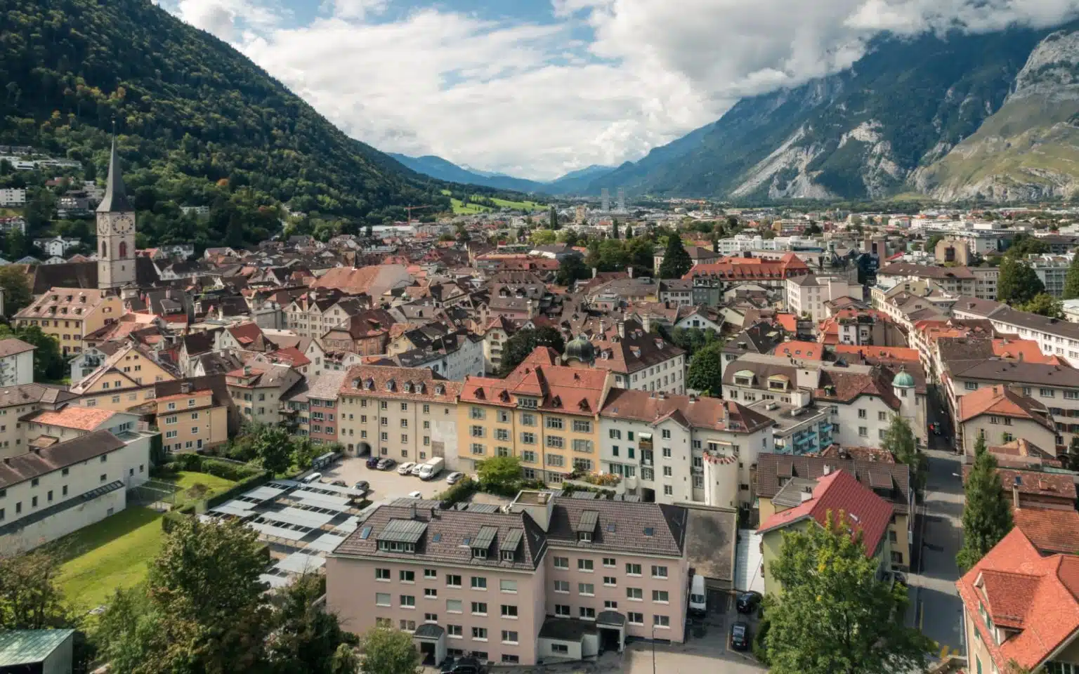 Vue de la ville de Coire