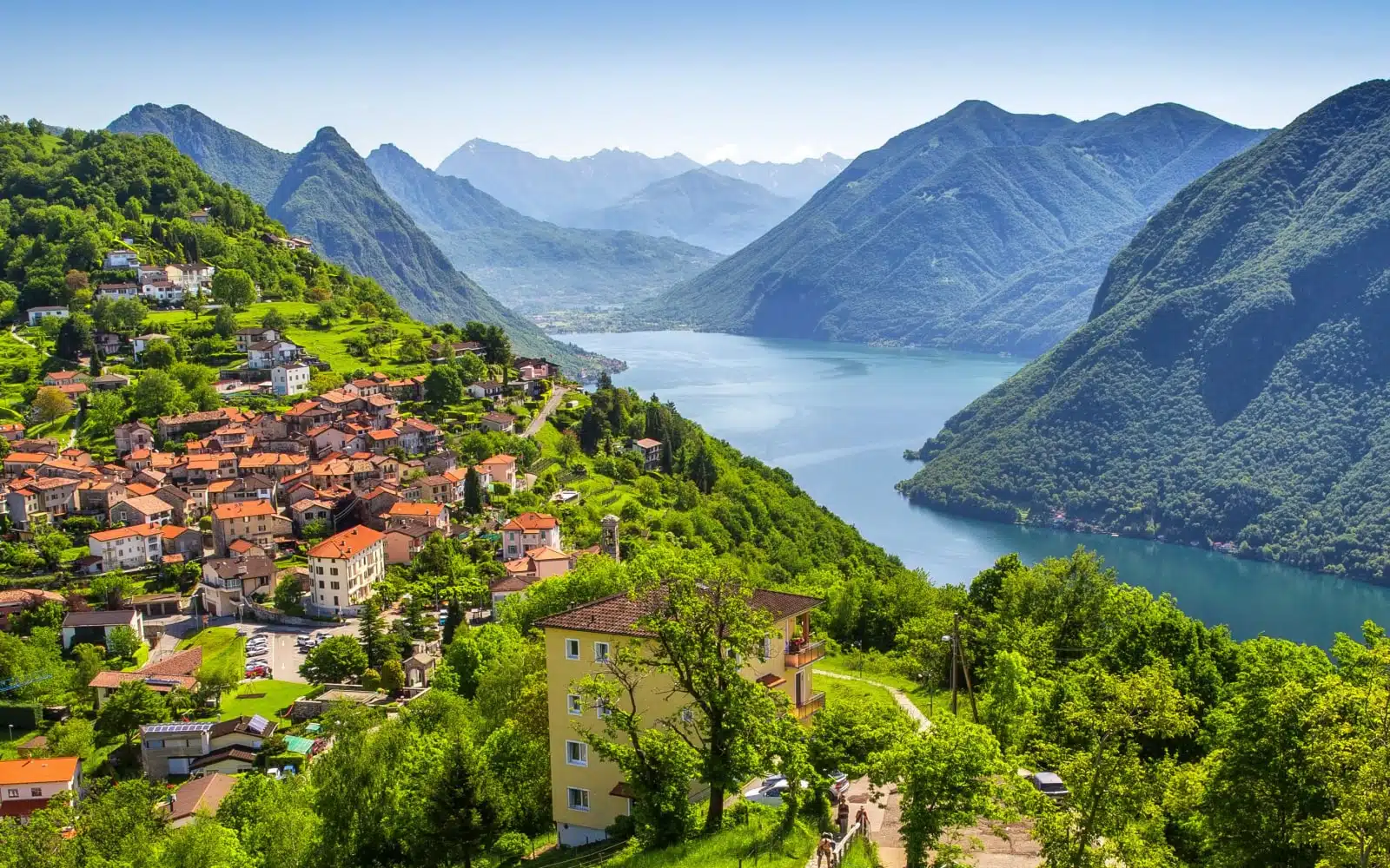 Vue sur la ville de Lugano